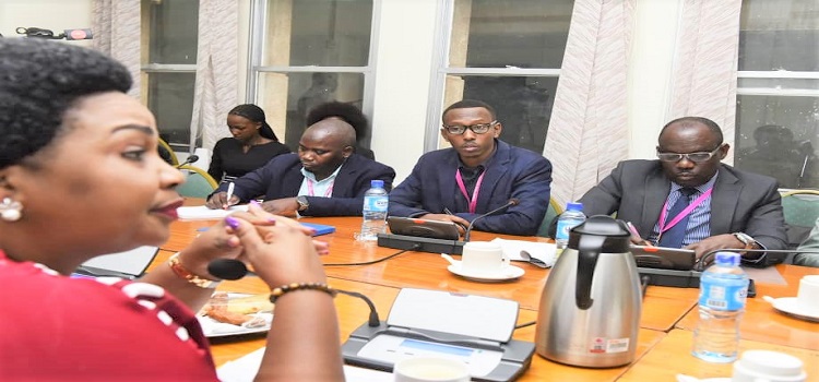 Hon. Harriet Businge, listening to the officials from the standards body