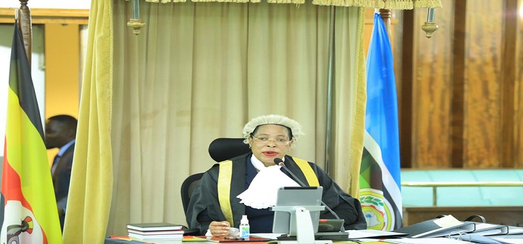 Speaker Anita Among presided over the House that passed the bill